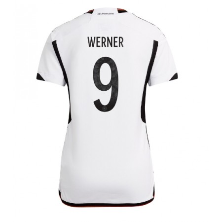 Jalkapallo Pelipaidat/Peliasut Saksa Timo Werner 9 Naisten Kotipelipaita Mm-Kisat 2022